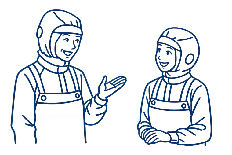 先輩と後輩、製造盛り場の話。